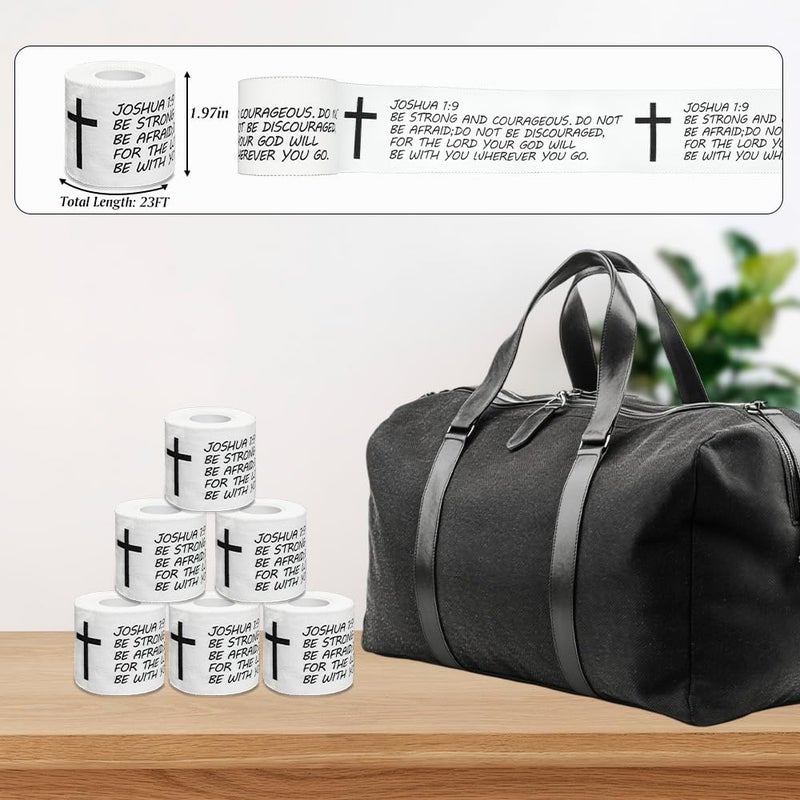 Eaureum 2Pcs Christian Cross Athletic Tape 2IN X 23FT Cotton Zinc Oxied White Sports Tape Athletic for Tennis Baseball, Religious Bible Verse Gymnastics Wrist Tape Christian Gifts for Men Women - Image 2